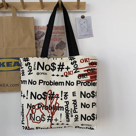 Large Capacity Canvas Handbag Women Tote Shoulder Bag