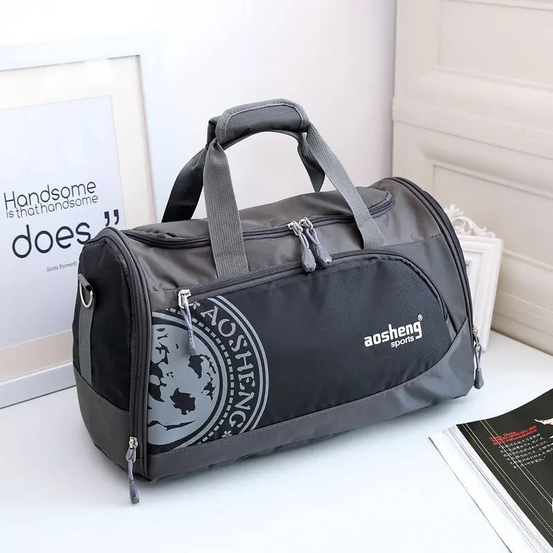 Nylon Gym Bag for Fitness Yoga Training with Shoes Storage