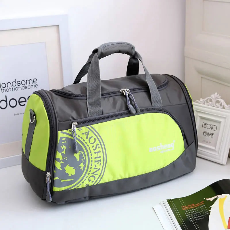 Nylon Gym Bag for Fitness Yoga Training with Shoes Storage