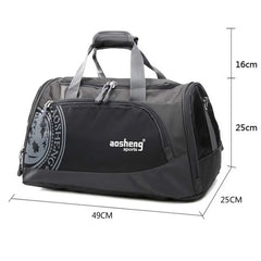 Nylon Gym Bag for Fitness Yoga Training with Shoes Storage