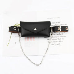Large Capacity Waist Bag Women Crossbody with Belt Chain Mobile Phone Bag
