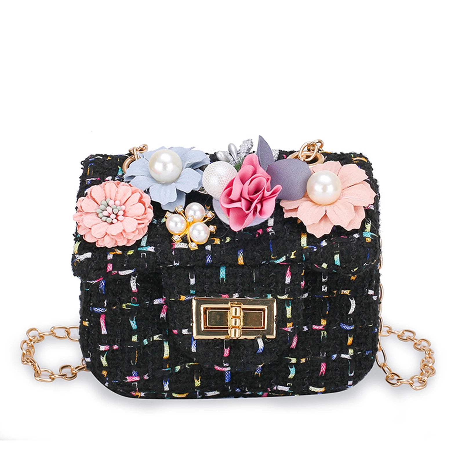 Pearl Top Handle Crossbody Bag for Women