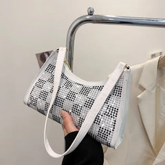 Women's Textured One-Shoulder Bag