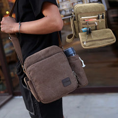 Retro Canvas Men's Shoulder Bag Large-capacity Leisure Bag