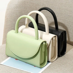 Retro Mini Shoulder Bag Pu Leather Crossbody Bags Short Handle Women Handbags