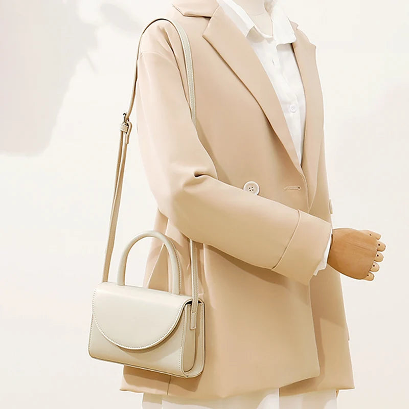 Retro Mini Shoulder Bag Pu Leather Crossbody Bags Short Handle Women Handbags