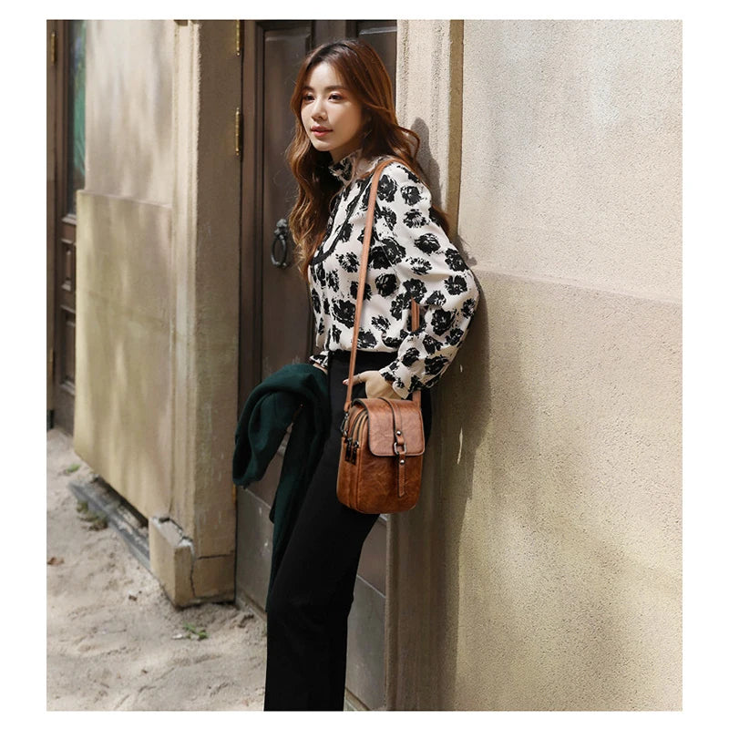 Retro Shoulder Bag Casual Handbag Crossbody Bags for Women Girl Purse