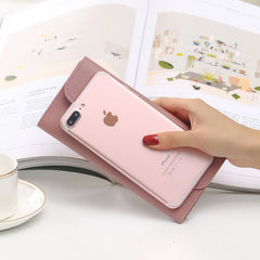 Metal Heart-shaped Long Wallet for Women Girls