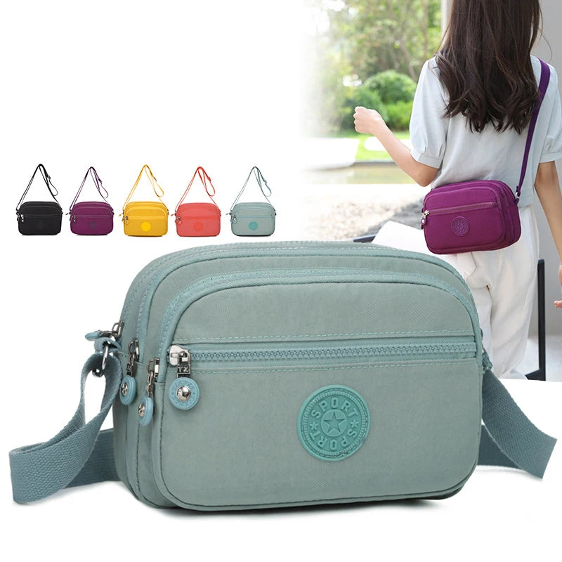 Retro Solid Ladies Canvas Mini Messenger Bag Leisure Shoulder Bag