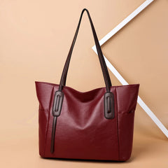 Retro Ladies Messenger Bag Large Capacity PU Shopping Bag