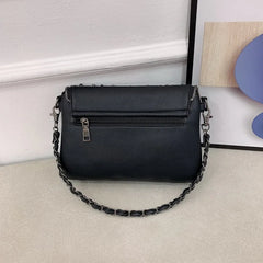 Rivet Women Bags Punk Skull Crossbody Bag Female Tote Bags Rock Small Flap Bags