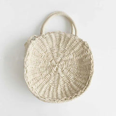 Straw Beach Bag Bohemian Tote Crossbody Bag Small Rattan Messenger Bag