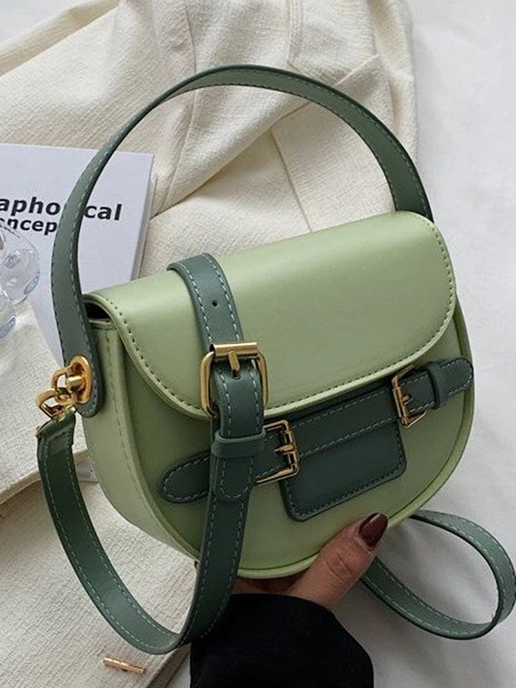 Women's PU Leather Crossbody Shoulder Bag Small Handbag