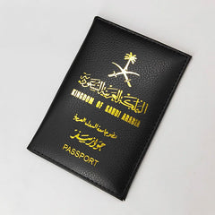 Saudi Arabia Passport Holder Women Pu Leather Cover DIPLOMATIC Passport Case