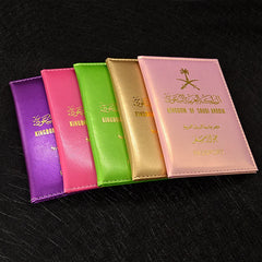 Saudi Arabia Passport Holder Women Pu Leather Cover DIPLOMATIC Passport Case