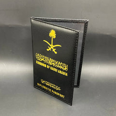 Saudi Arabia Passport Holder Women Pu Leather Cover DIPLOMATIC Passport Case
