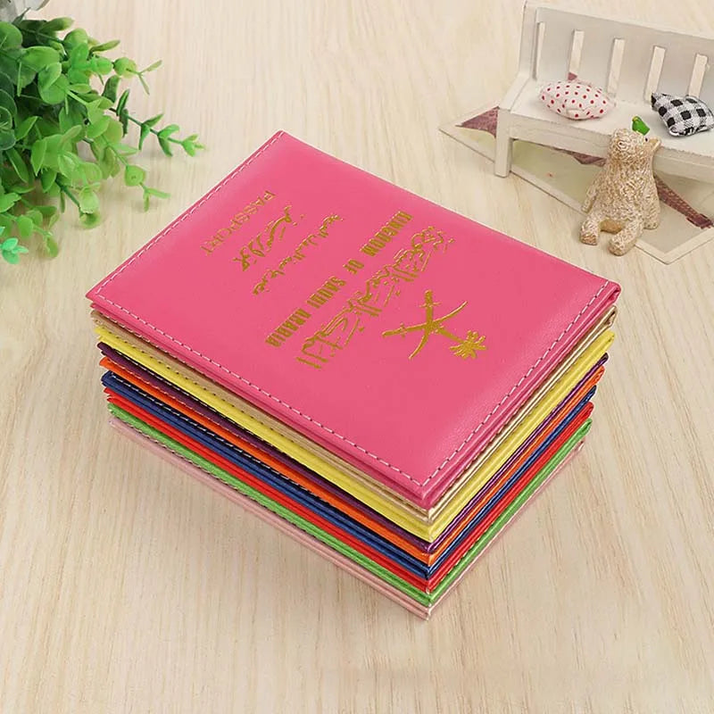 Saudi Arabia Passport Cover Pink Pu Leather for Women Men