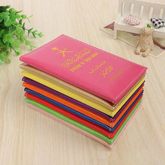 Saudi Arabia Passport Cover Pink Pu Leather for Women Men