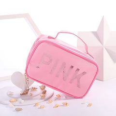 Sequined Pink Make-up Bag Travel Edition