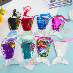 Sequins Mermaid Coin Purse Mini Bags Baby Girl Money Change Wallet