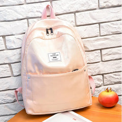 Shiner Women Backpack Solid Preppy Casual Backpack for Teenage Girls Female Scho