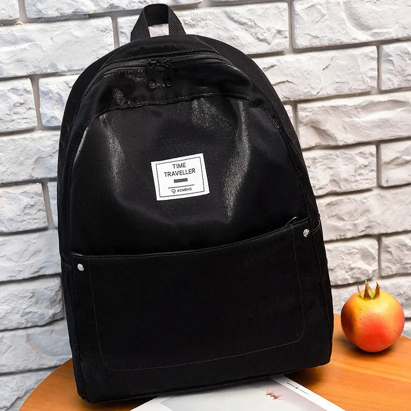 Shiner Women Backpack Solid Preppy Casual Backpack for Teenage Girls
