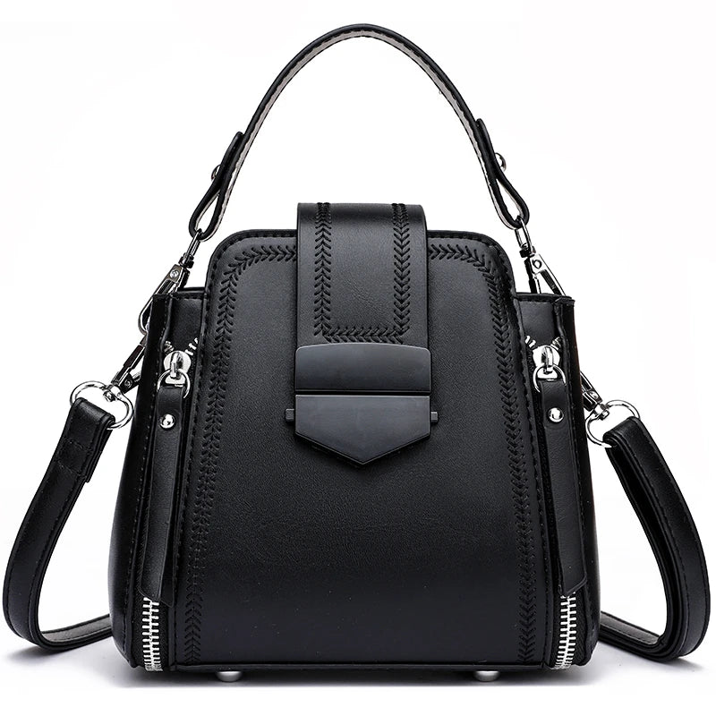 Shoulder Bag Female Crossbody Bags Solid Handbags Ladies Bags Bucket