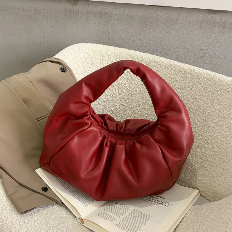Shoulder Bags For Women Tote Handbag De Luxe Femme Folds Dumplings Totes Soft