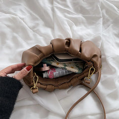 Shoulder Bags For Women Tote Handbag De Luxe Femme Folds Dumplings Totes Soft Ro