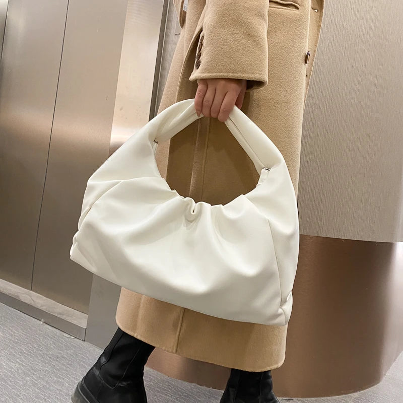 Shoulder Bags For Women Tote Handbag De Luxe Femme Folds Dumplings Totes Soft