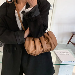 Shoulder Bags For Women Tote Handbag De Luxe Femme Folds Dumplings Totes Soft Ro