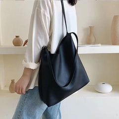 Shoulder Bags Women PU Leather Temperament Office Lady Underarm Totes Classic