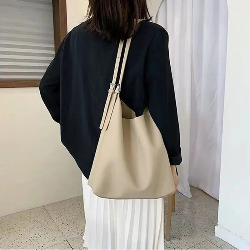 Shoulder Bags Women PU Leather Temperament Office Lady Underarm Totes Classic