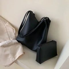 Shoulder Bags Women PU Leather Temperament Office Lady Underarm Totes Classic