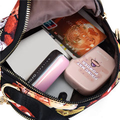Women's Shoulder Bag Crossbody Messenger Phone Purse Waterproof Nylon Handbag
