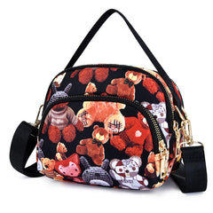 Women's Shoulder Bag Crossbody Messenger Phone Purse Waterproof Nylon Handbag