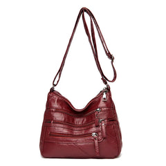 Women's Shoulder Crossbody Bag High PU Leather Messenger Purse Handbag