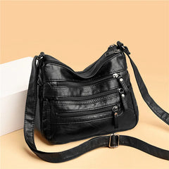 Women's Shoulder Crossbody Bag High PU Leather Messenger Purse Handbag