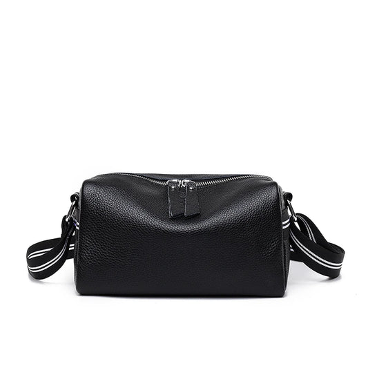 Cowhide Women's Handbag High Leather Small Messenger Bag Solid Shoulder Crossbod