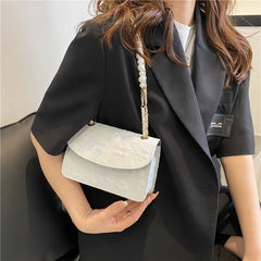 Retro Applique Crossbody Bag for Women