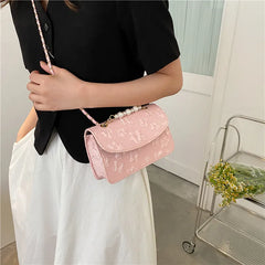 Retro Applique Crossbody Bag for Women