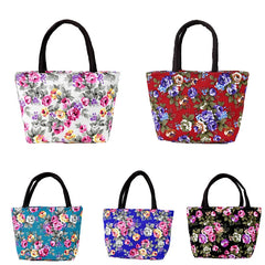 Women Handbag Canvas Shoulder Bag Female Flowers Printed Girls Big Capacity