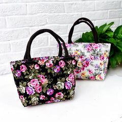 Women Handbag Canvas Shoulder Bag Female Flowers Printed Girls Big Capacity