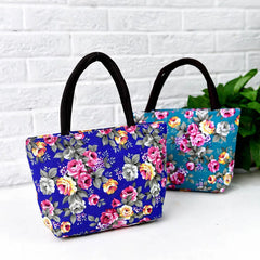 Women Handbag Canvas Shoulder Bag Female Flowers Printed Girls Big Capacity