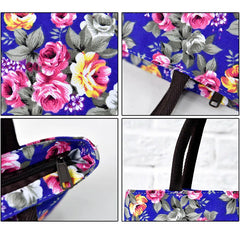 Women Handbag Canvas Shoulder Bag Female Flowers Printed Girls Big Capacity