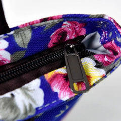 Women Handbag Canvas Shoulder Bag Female Flowers Printed Girls Big Capacity
