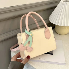 Spring Casual Messenger Bag Female Online Influencer Pendant Square Bag