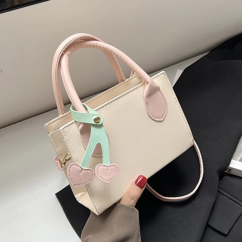 Spring Casual Messenger Bag Female Online Influencer Pendant Square Bag