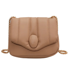 Small Chain PU Leather Crossbody Bag for Women Totes Shoulder Bag Lady Handbags
