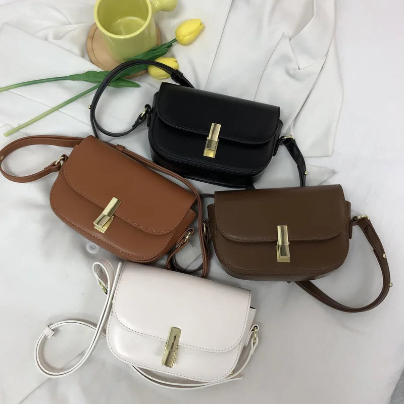 Small Underarm Crossbody Bag PU Leather Shoulder Bag Women Mini Handbag